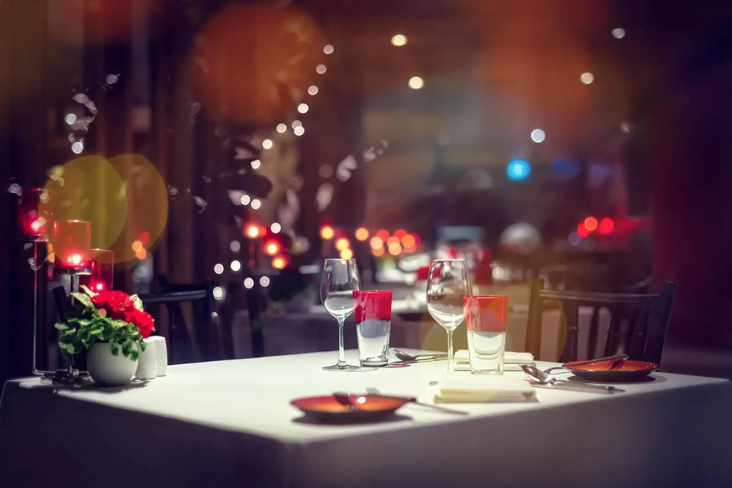 Candle light dinner in Darjeeling